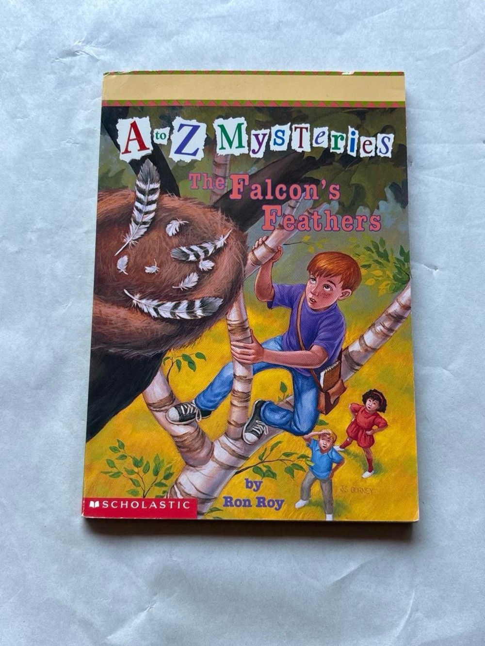 A to Z Mysteries: The Falcon's Feathers by Ron Roy